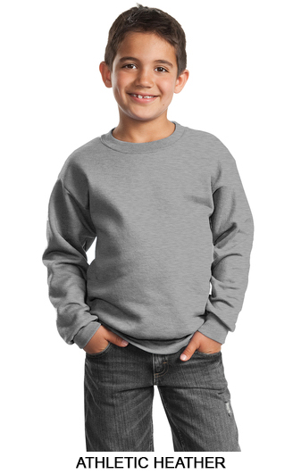 Port &amp; Company Youth Fleece Crewneck Sweatshirt