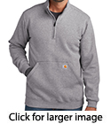 Carhartt® Midweight 1/4 zip mock neck Sweatshirt