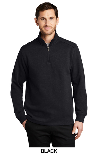 Port Authority Slub Fleece 1/4 zip pullover