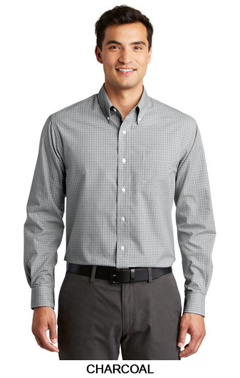 Port Authority&reg; Plaid Pattern Easy Care Shirt