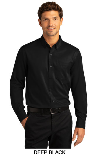 Port Authority&reg; Long Sleeve SuperPro React Twill Shirt