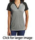Sport-Tek ® PosiCharge RacerMesh Raglan Heather Block Polo