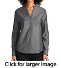 Port Authority Ladies Long Sleeve Chambray Easy Care Shirt