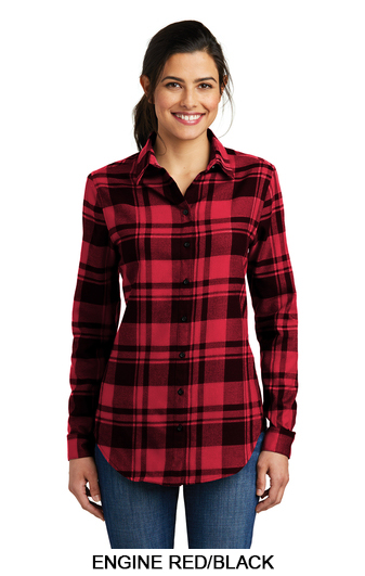 Port Authority Ladies Plaid Flannel Tunic