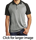 Sport-Tek ® PosiCharge RacerMesh Raglan Heather Block Polo