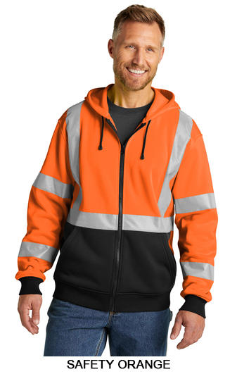 Cornerstone &reg; ANSI 107 Class 3 Heavy Duty Fleece Full Zip Hoodie