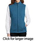 Ladies Sweater Fleece Vest