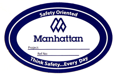 "Safety Oriented" Hard Hat Decal - NO NUMBER