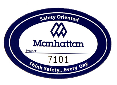 "Safety Oriented" Hard Hat Decal - WITH NUMBER