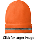 CornerStone&reg; Enhanced Visibility Beanie with Reflective Stripe