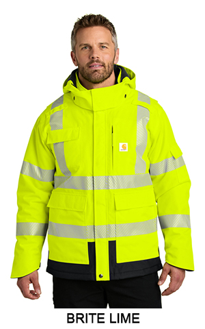 Carhartt&reg; ANSI 107 Class 3 Waterproof Heavyweight Insulated Jacket