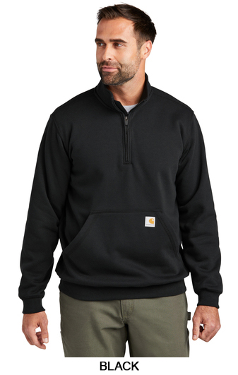 Carhartt Midweight 1/4 zip mock neck sweatshirt