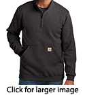 Carhartt Midweight 1/4 zip mock neck sweatshirt