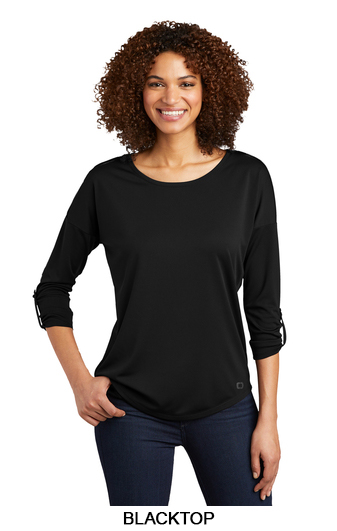 OGIO&reg; Ladies Gravitate Scoop 3/4 Sleeve
