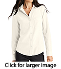 Mercer+Mettle Women's Stretch Crepe Long Sleeve Camp Blouse